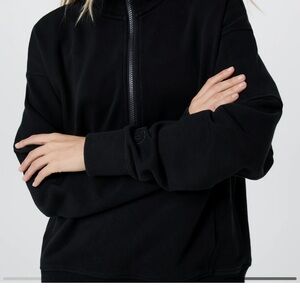 Vuori Sedona Rib Half Zip Black